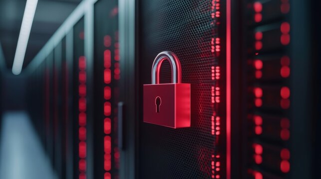 Modern Security Technology with Bright and Light Background