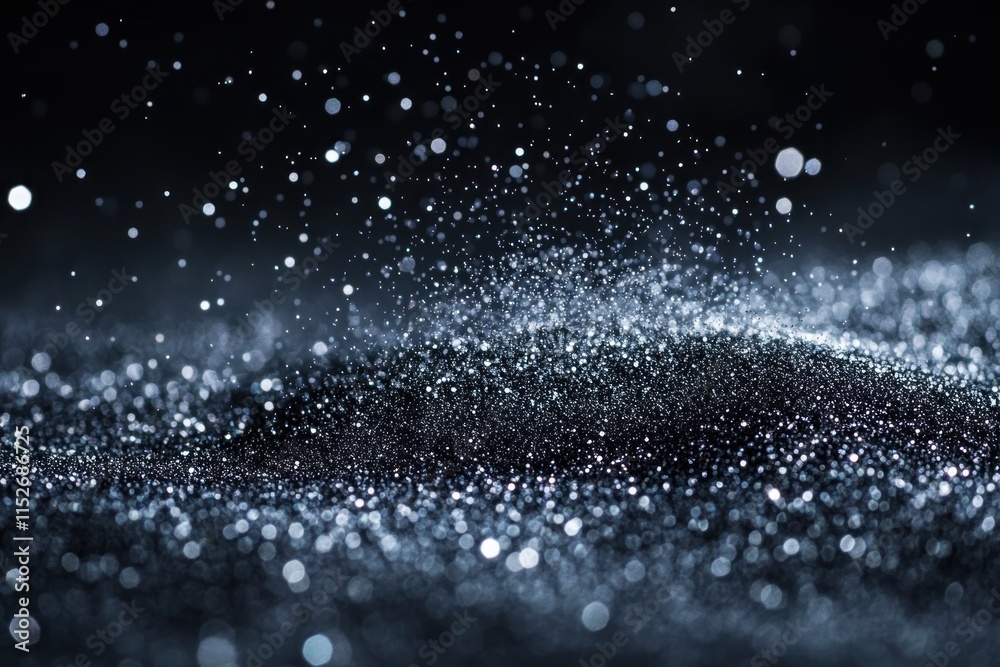 Leinwandbilder A close-up of shimmering particles creating a mystical, ethereal effect.