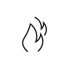 fire flame icon outline vector eps