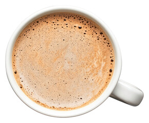 PNG An isolated white cup mug of latte coffee drink beverage hot.
