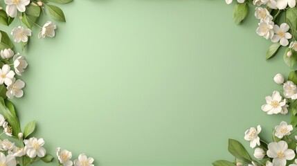 Fototapeta premium Nature graphic background spring blossom for product aesthetics