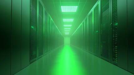 Sustainable Data Center Blueprint with High Contrast Lighting