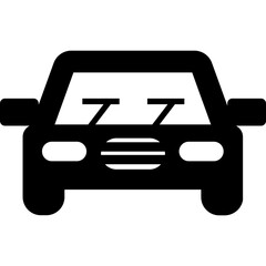 Car, transport, front icon