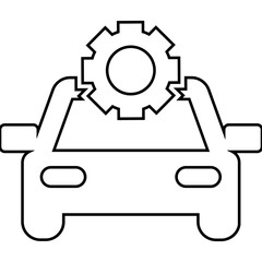 Optimization, gear, wheel icon