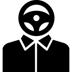 Man, steering, wheel icon