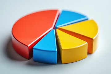 Colorful Pie Chart Representing Income Trends