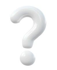 Naklejka premium High-Quality PNG of Question mark icon; png sticker; 3D minimal illustration; transparent background Isolated on White Background – High Resolution