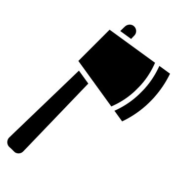 recommend clip art: Axe Glyph Icon - Carpentry