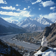 ski resort in the mountains