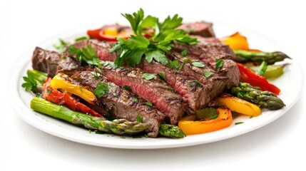 Sizzling Steak with Roasted Vegetables