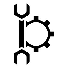 Wrench And Gear Icon - Car Service
