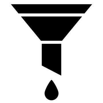 Oil Funne Glyph Icon - Car Service