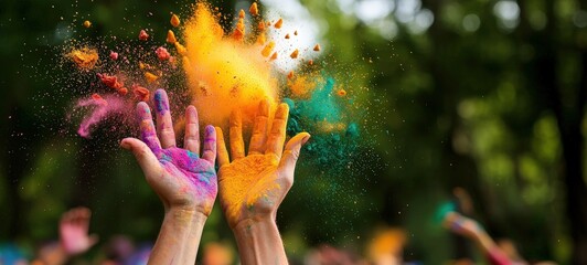 Vibrant colorful celebration outdoor festival photography lively atmosphere close-up cultural significance