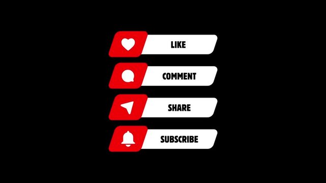Youtube channel background outro call to action like comment share subscribe bell icon animated text subscribers