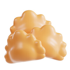 Golden Momos with a Soft Finish