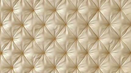 Fototapeta premium A tufted, white leather texture.