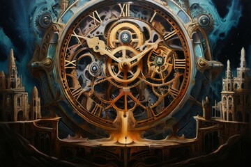 Fototapeta premium clockwork universes expanding