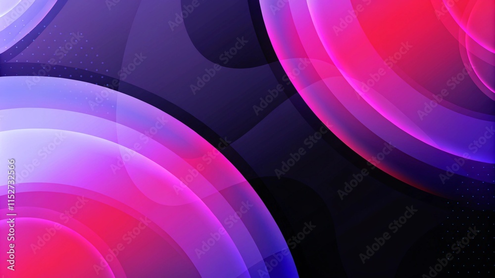Leinwandbilder Liquid bubble shapes on fluid gradients with shadows and light effects. Shiny design template for text. Abstract background for a landing page. Abstract pastel iridescent shiny holographic background