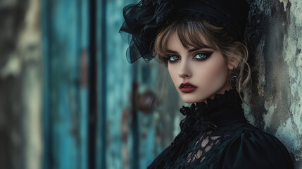 Gothic Elegance by the Wall