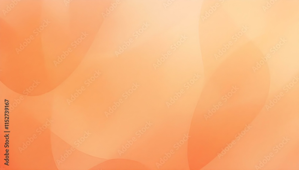 Poster Luxury orange background. Abstract orange waves. Abstract background with wavy lines and dots. Modern abstract background for design. Abstract orange and red gradient shapes. Modern futuristic
