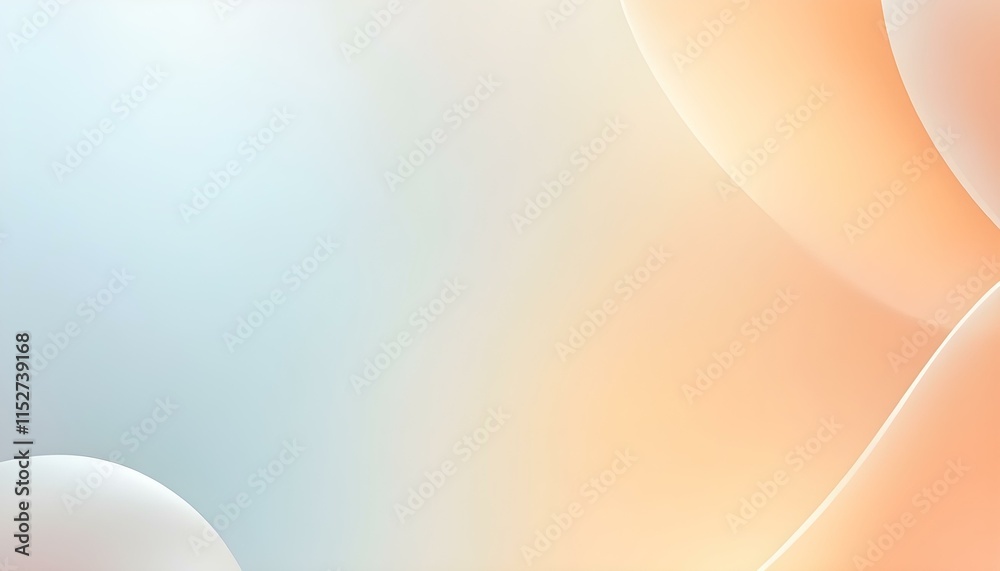 Poster Luxury orange background. Abstract orange waves. Abstract background with wavy lines and dots. Modern abstract background for design. Abstract orange and red gradient shapes. Modern futuristic