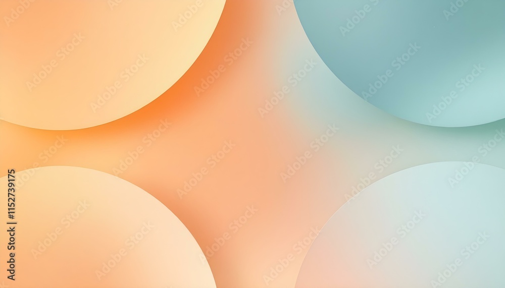 Aufkleber luxury orange background. abstract orange waves. abstract background with wavy lines and dots. moder