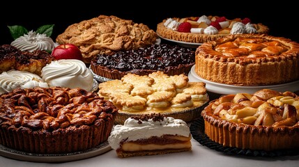Assorted Delicious Desserts on Display