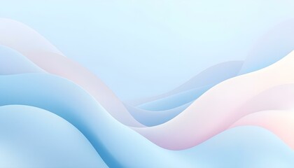Minimal very light blue background. Simple pattern. Abstract blue and white liquid wavy shapes futuristic banner. Glowing retro waves background. Blue gradient colors abstract the blurred background