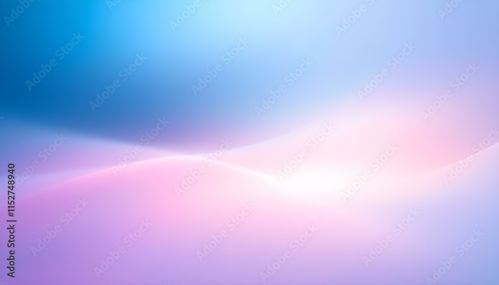 Aufkleber Minimalistic soft light abstract swoosh wave border layout. Bright green and blue abstract speed lines flow in a minimalistic. Full frame of forms and textures of smoke of orange color on a white