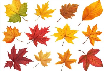 Colorful Autumn Leaves Showcase Vibrant Fall Foliage, Autumn Colors