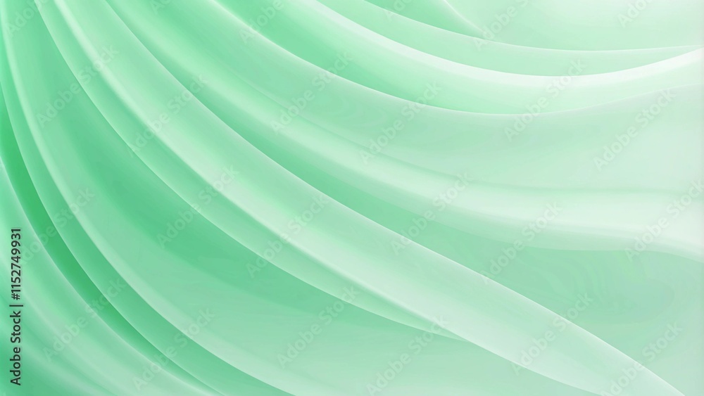 Poster Mint green elegant pastel soft color abstract gradient luxury decorative background texture with copy space texture for display products blank. Petals of a plumeria flower with colors of mint green