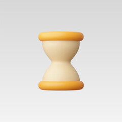 3d Realistic Hourglass icon vector illustration