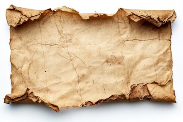 Rustic Banner with Ample Copy Space on White Backdrop