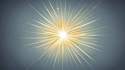 A clean sunburst design with sharp rays emanating from a single point, set on a gradient background.