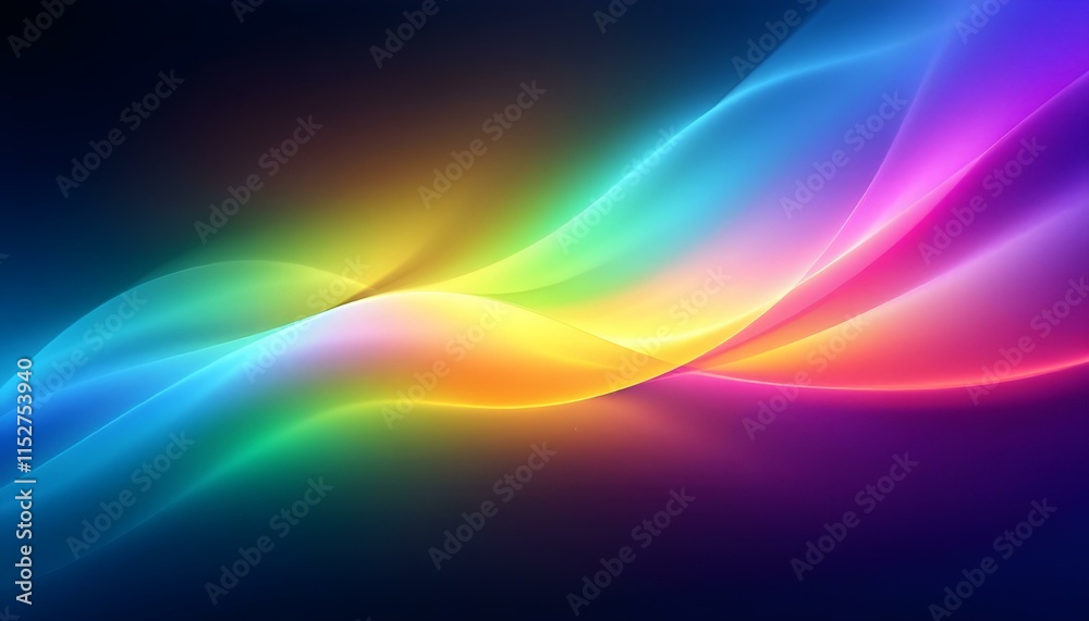 Poster modern colorful blue wave wide banner background. abstract background for banner design. web banner,