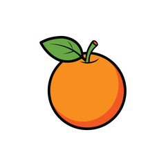 illustration of an orange fruit