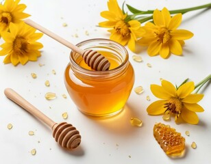 honey and flowers