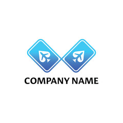 Infiniti casino travel logo. Modern, unique, simple.