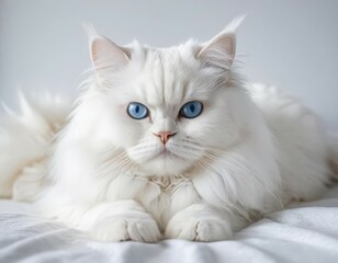 Fototapeta premium white persian cat