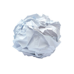 Obraz premium crumpled paper ball isolated transparent background