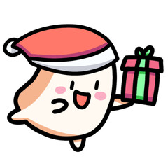 Cute Holiday Marshmallow: Festive Cheer