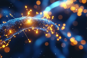 Abstract Glowing Neural Network