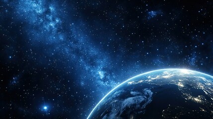 Obraz premium A breathtaking view of Earth from space,