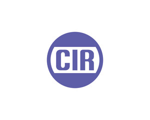 CIR Logo design vector template. CIR