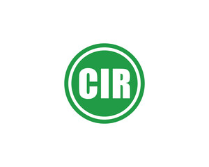 CIR Logo design vector template. CIR