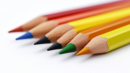 Fototapeta premium Colorful Pencils for Creative Learning and Group Study