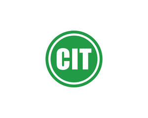 CIT logo design vector template. CIT