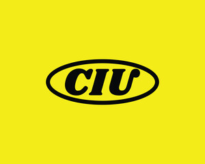 CIU logo design vector template. CIU