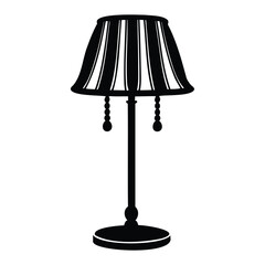 Obraz premium minimalist floor lamp silhouette art for modern interior design