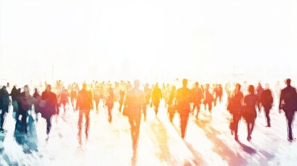 Naklejka premium Professional Gathering with Optimistic Tone and Flair